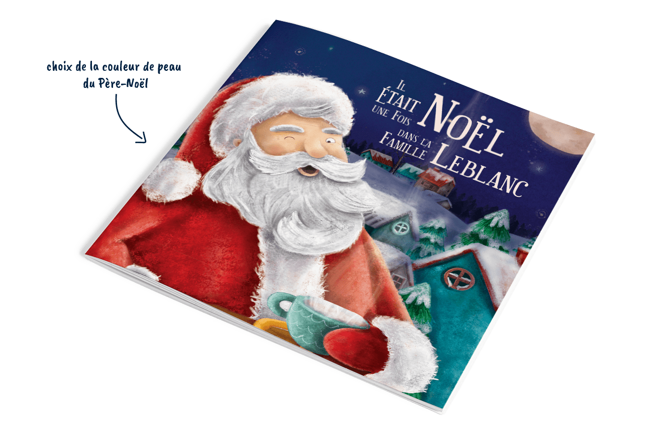 Livre personnalisé de Noël avec le Père Noël