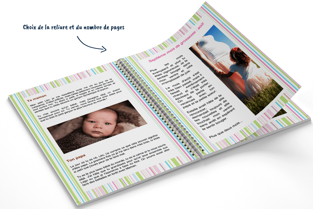Créer un livre de naissance personnalisé- CreerMonLivre