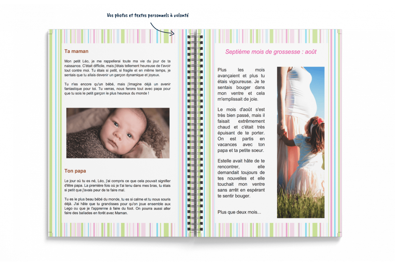 Créer un livre de naissance personnalisé- CreerMonLivre