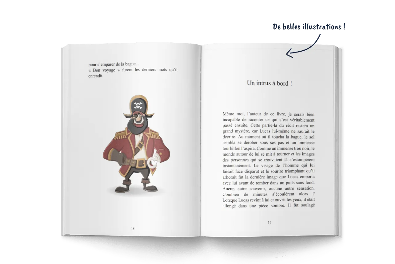 Trésor de pirates - Créez mon livre